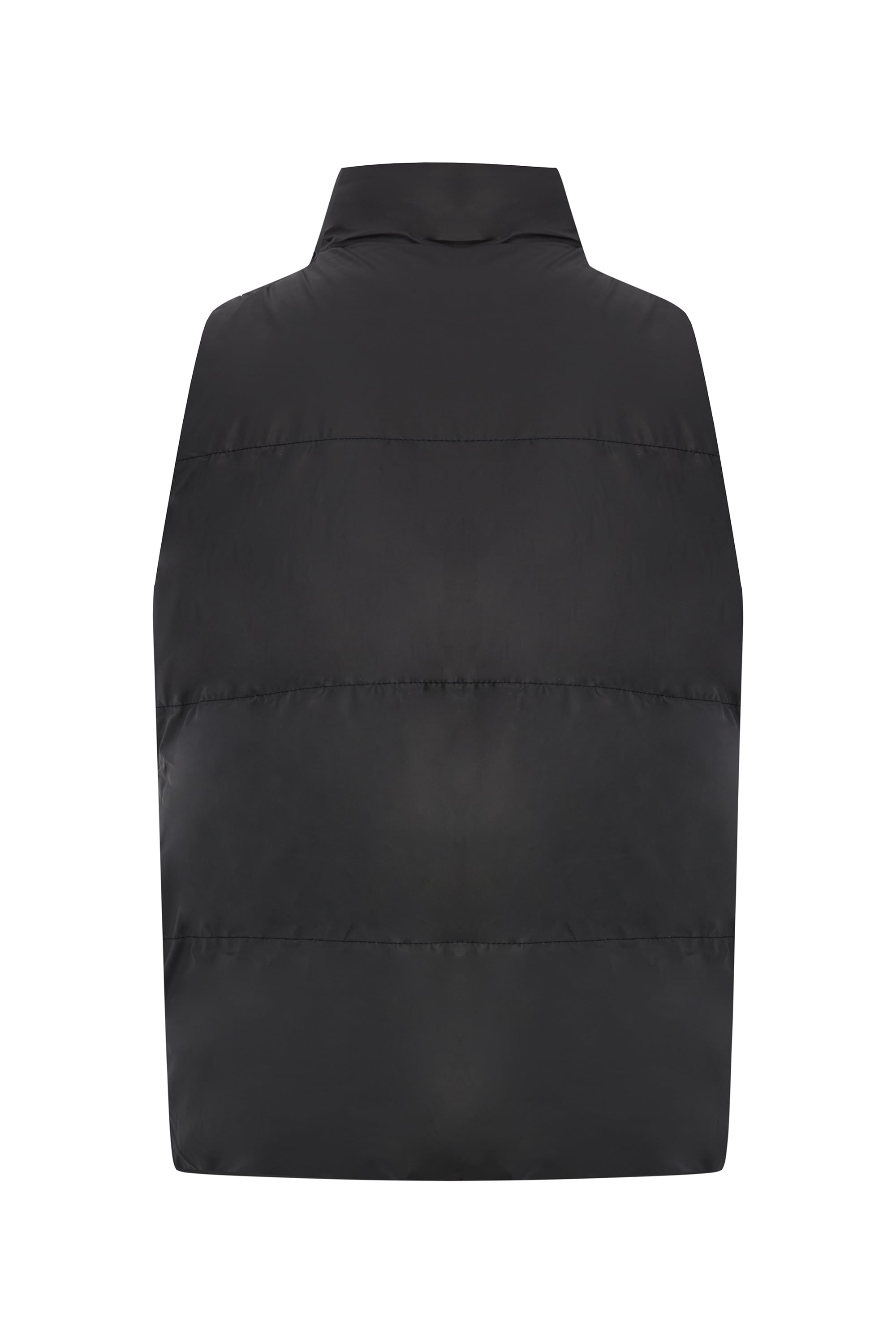 KAPİTONELİ DİK YAKA ŞİŞME YELEK