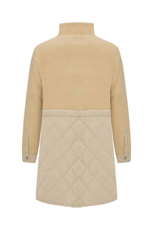  KAPİTONELİ PELÜŞ DETAYLI MONT CEKET