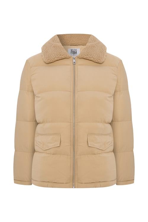 KÜRK YAKA KAPİTONELİ MONT