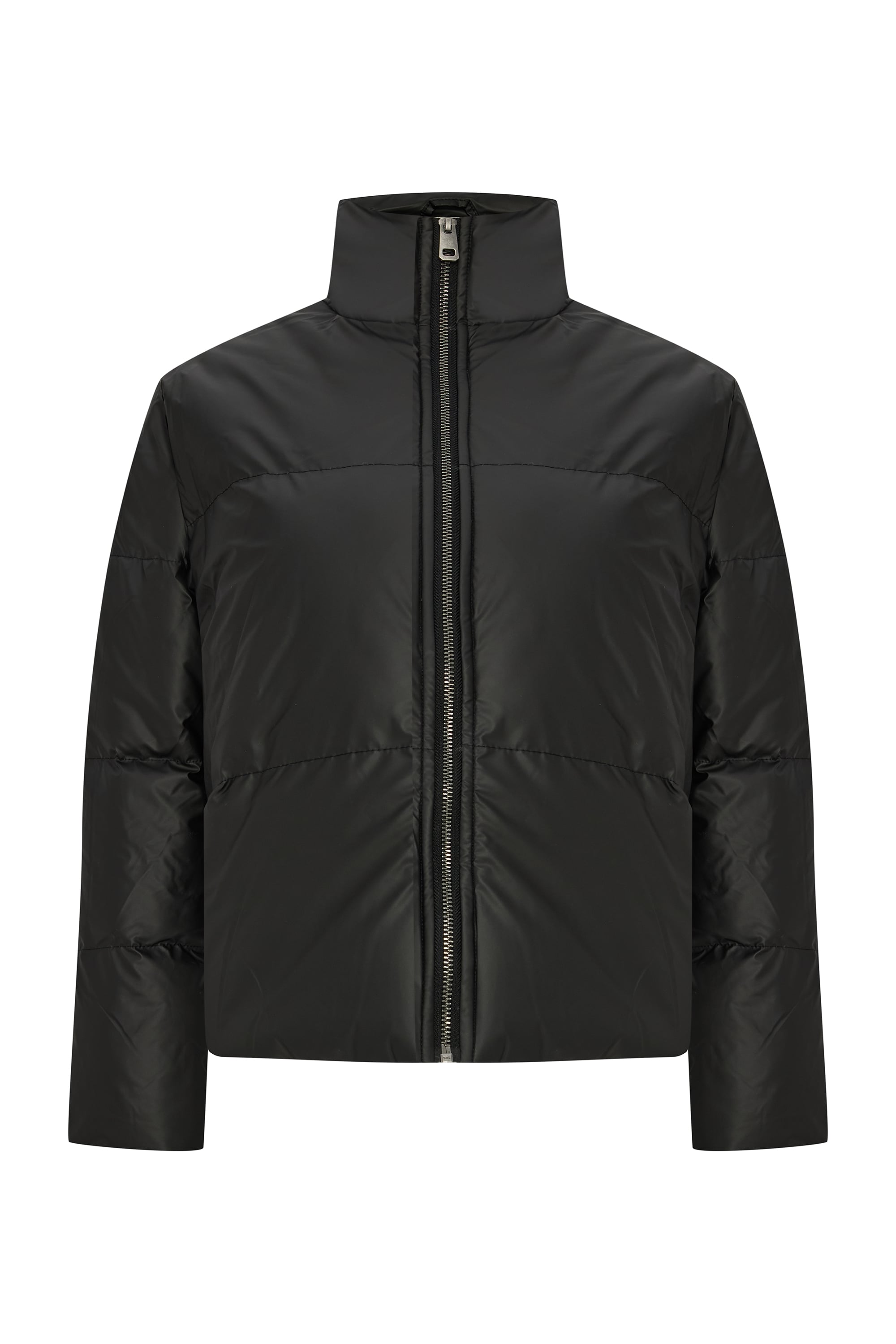 DİK YAKA KAPİTONELİ ŞİŞME MONT