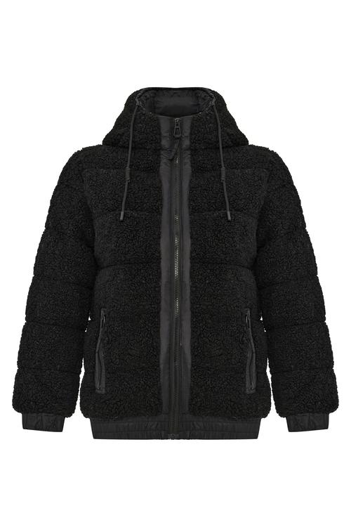 KAPİTONELİ KAPÜŞONLU PELÜŞ MONT CEKET