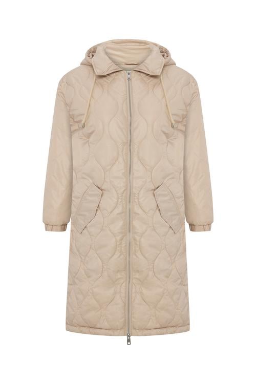 KAPİTONELİ OVERSIZE UZUN ŞİŞME MONT