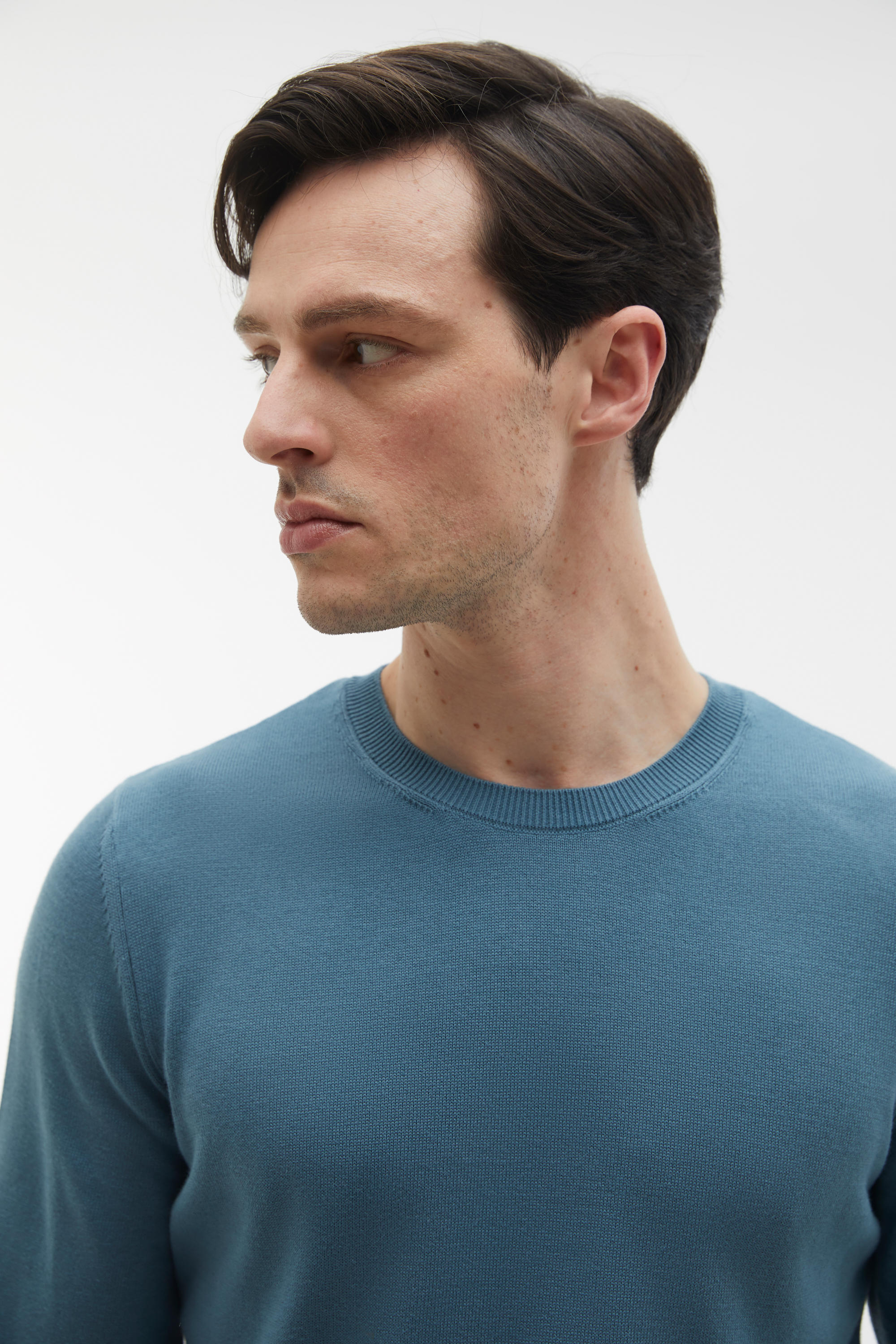 BİSİKLET YAKA UZUN KOLLU KAZAK