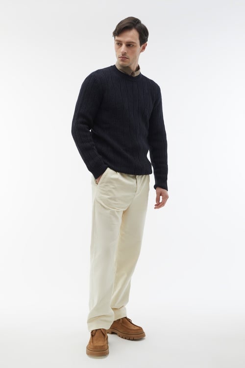 BİSİKLET YAKA TRİKO KAZAK