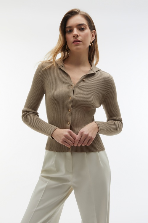  DİK YAKA TRİKO HIRKA