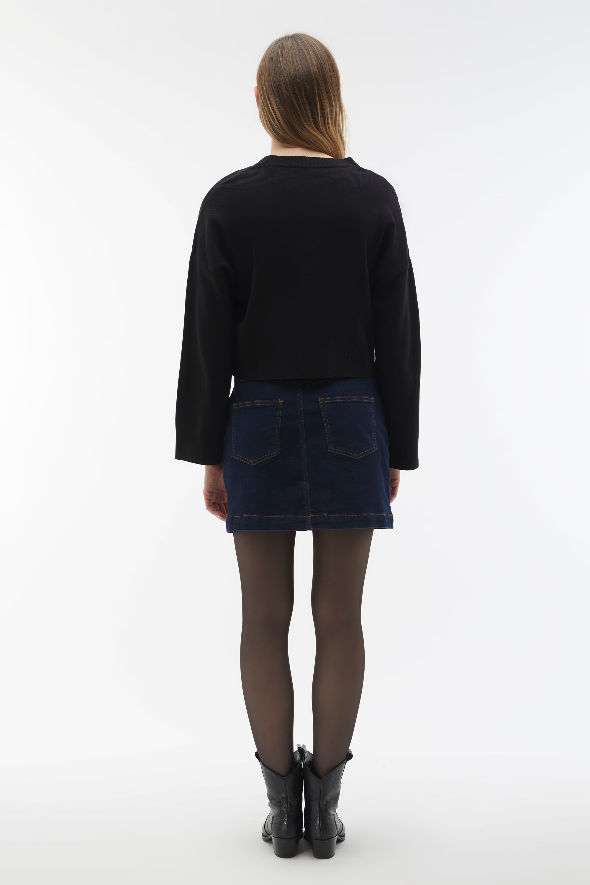 BİSİKLET YAKA TRİKO KAZAK