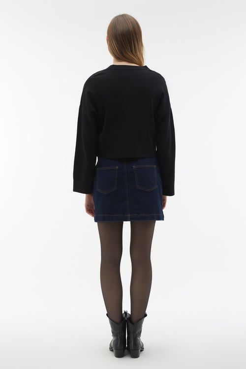 BİSİKLET YAKA TRİKO KAZAK