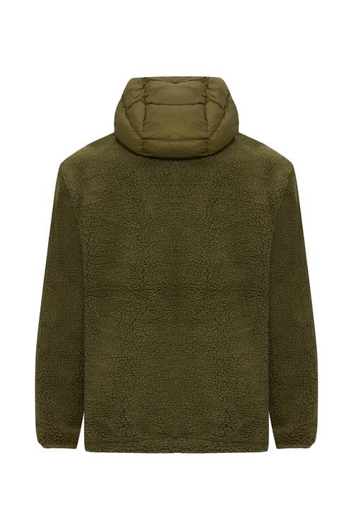  KAPİTONELİ PELÜŞ DETAYLI KAPÜŞONLU MONT