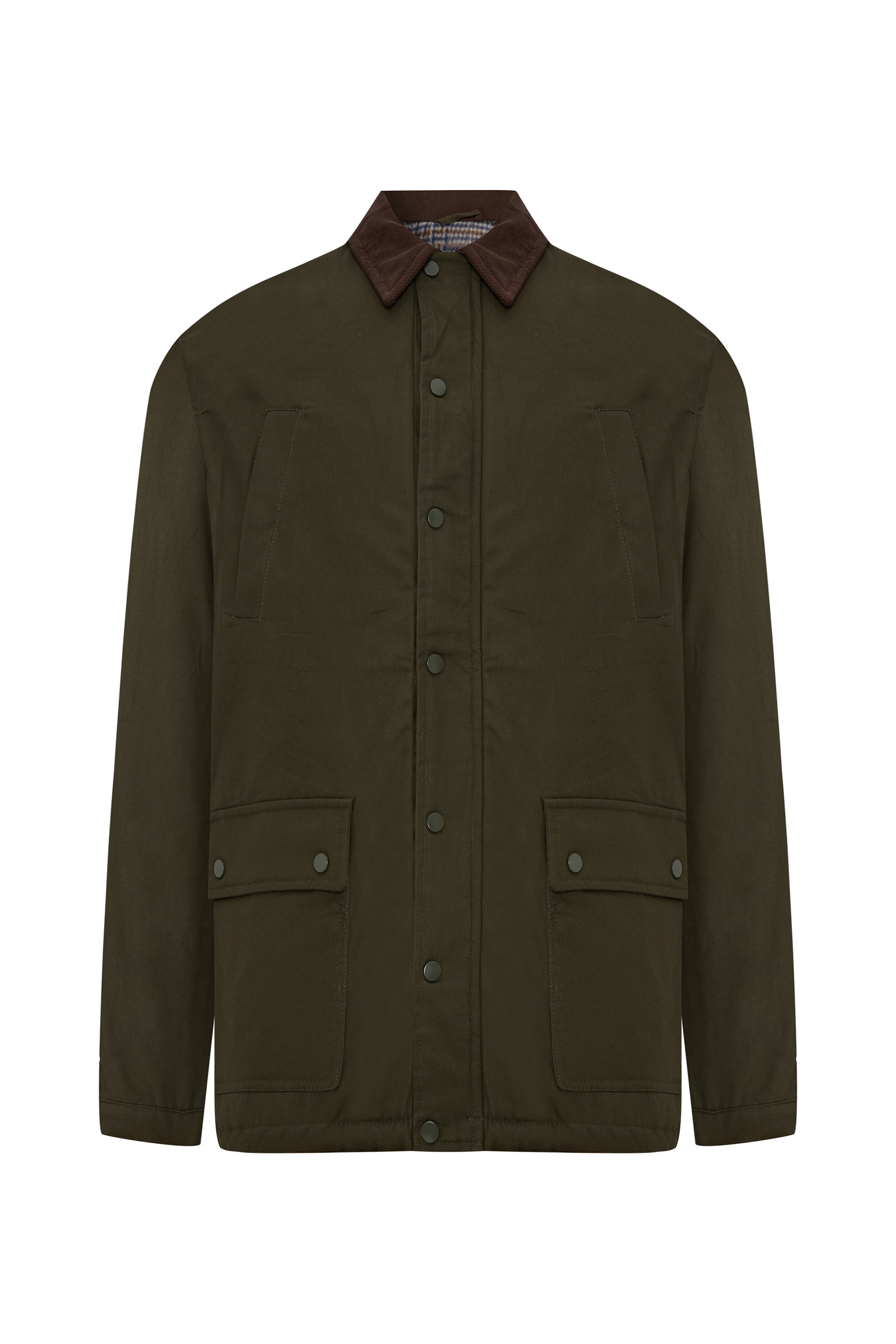 KADİFE YAKA ÇOK CEPLİ MONT CEKET