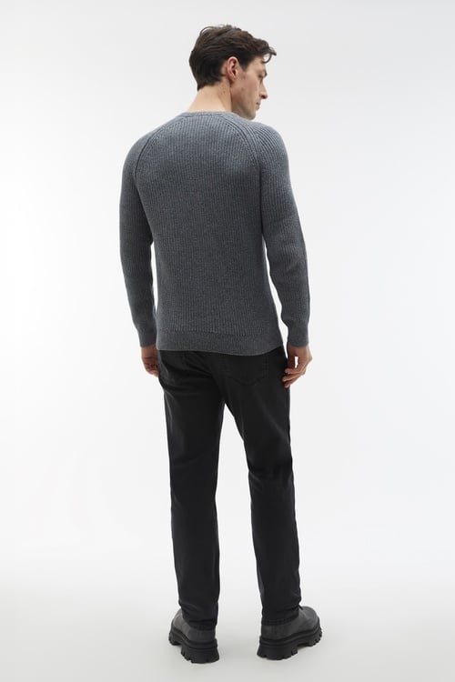  MELANJLI BİSİKLET YAKA KAZAK