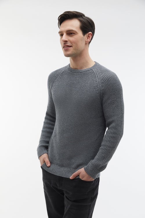  MELANJLI BİSİKLET YAKA KAZAK