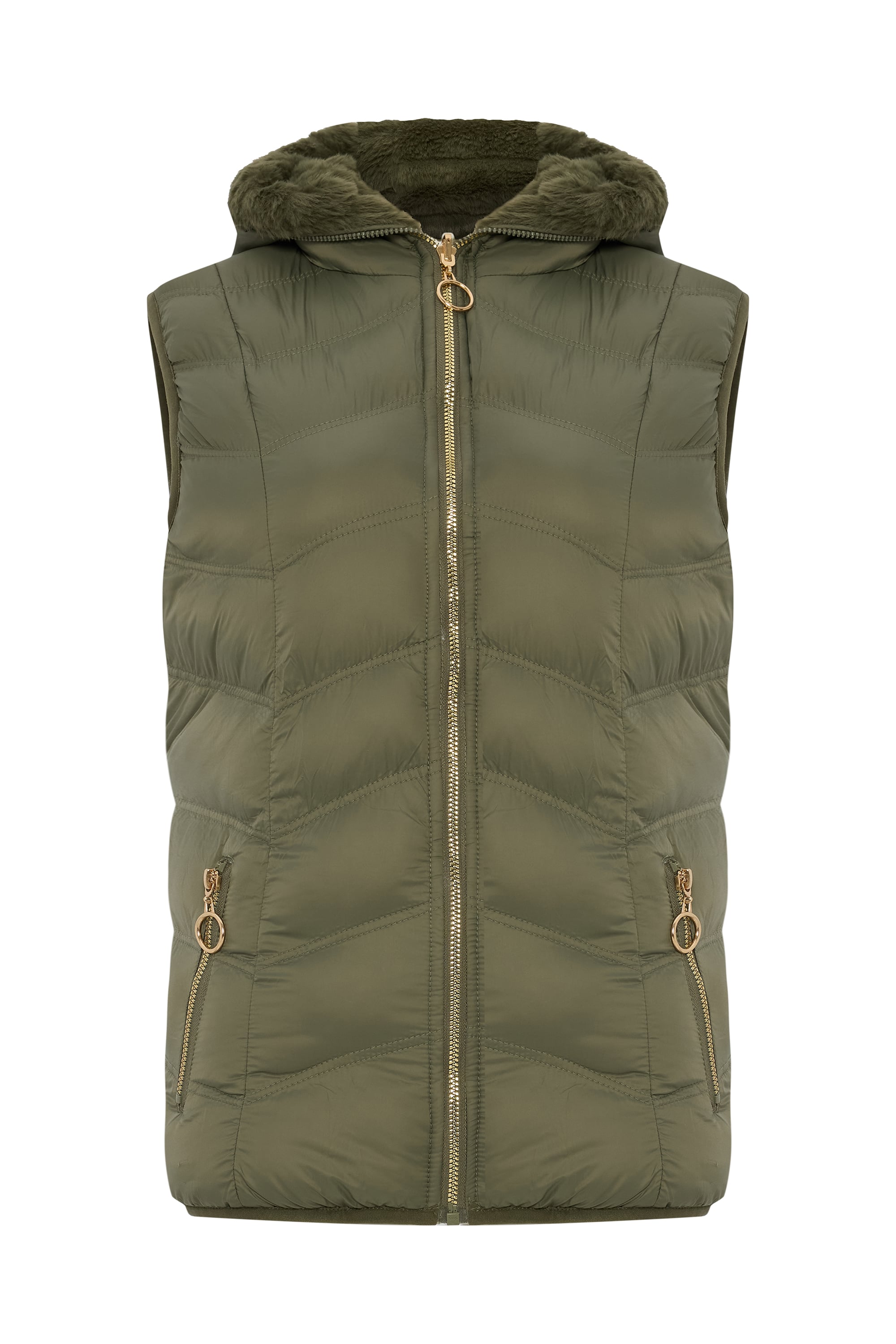 KAPİTONELİ KAPÜŞONLU ŞİŞME YELEK