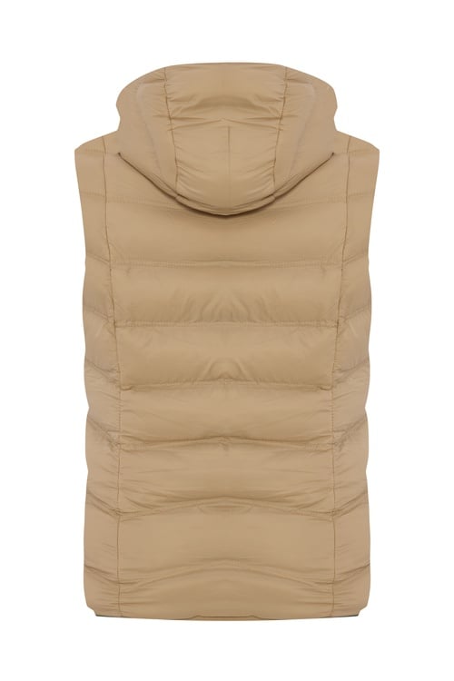 KAPİTONELİ KAPÜŞONLU ŞİŞME YELEK