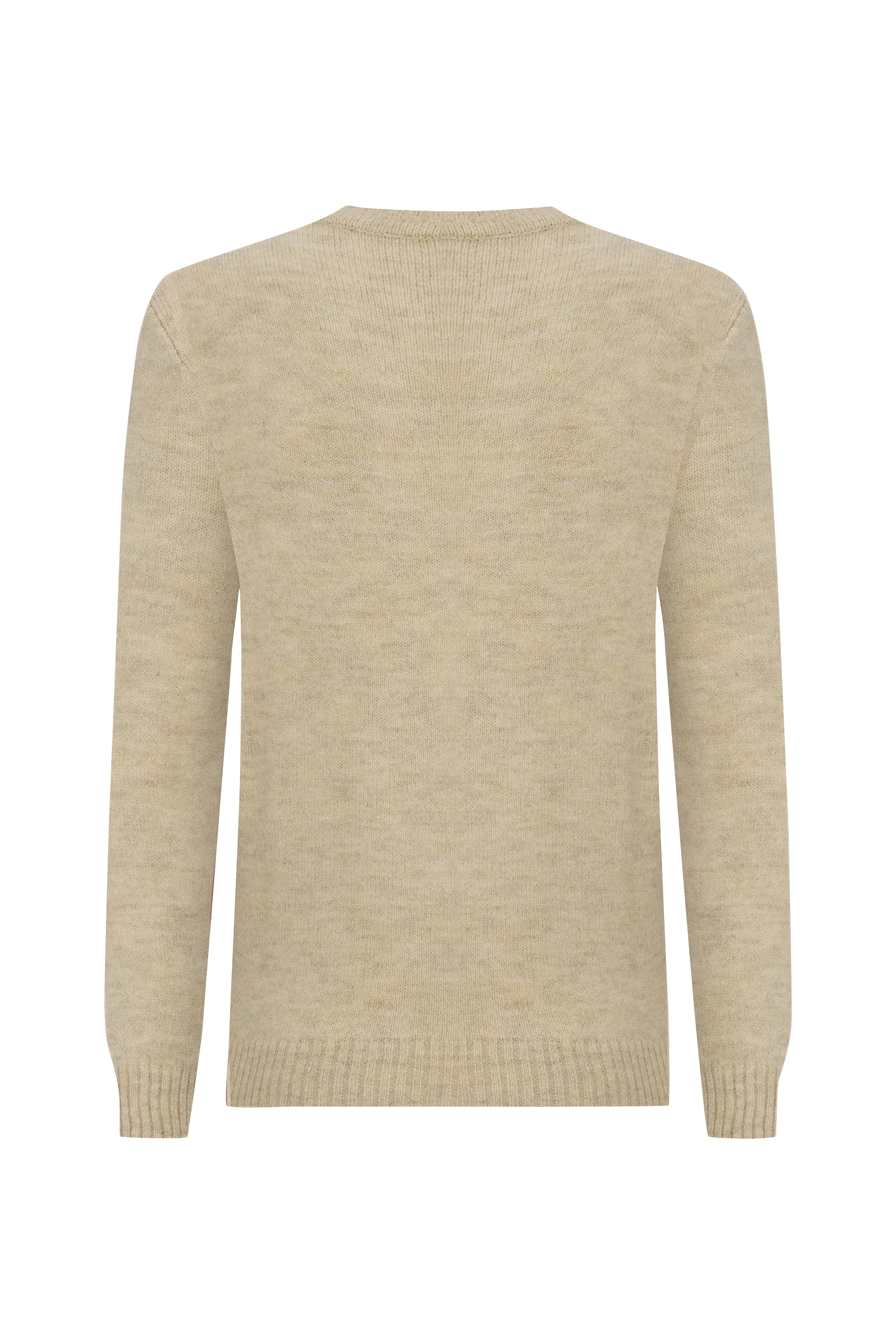 DESENLİ JAKARLI BİSİKLET YAKA KAZAK