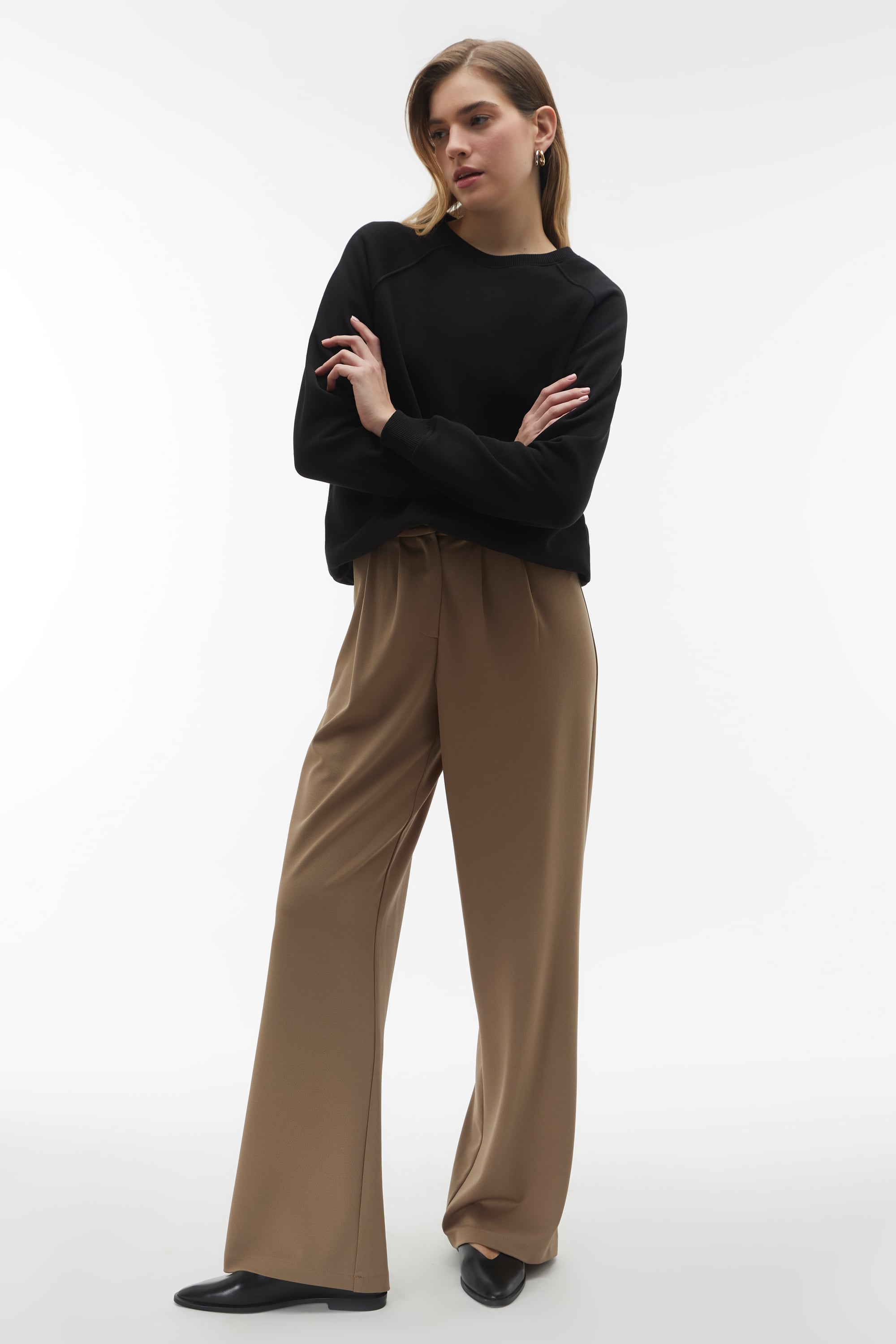 BİSİKLET YAKA LOOSE FIT SWEATSHIRT