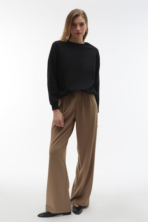 BİSİKLET YAKA LOOSE FIT SWEATSHIRT