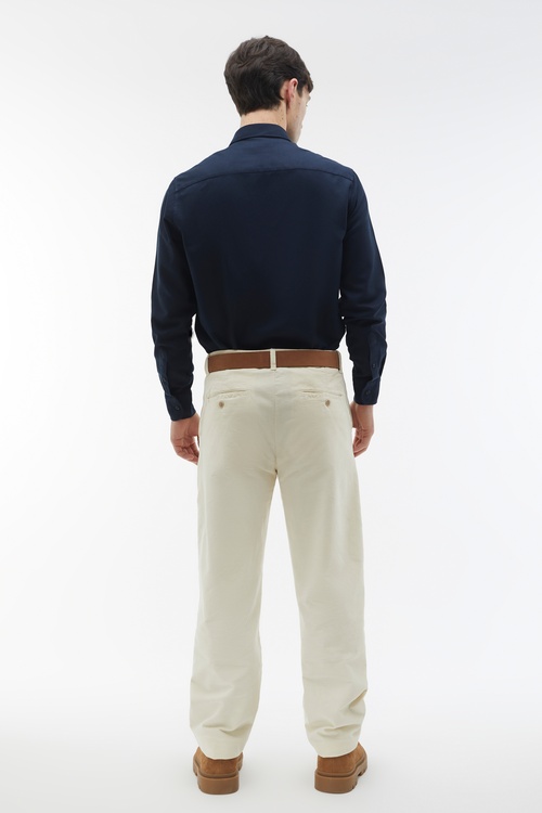  REGULAR FIT TEK CEPLİ UZUN KOLLU GÖMLEK