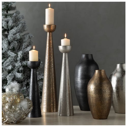 CONED MUMLUK GÜMÜŞ 13X54CM