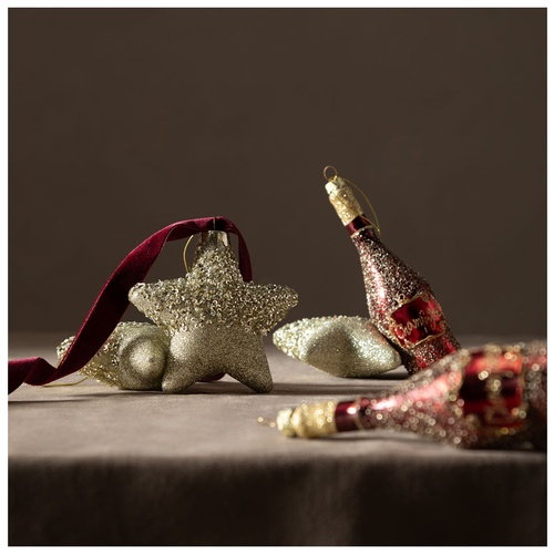  CHAMPAGNE AĞAÇ SÜSÜ 15 CM