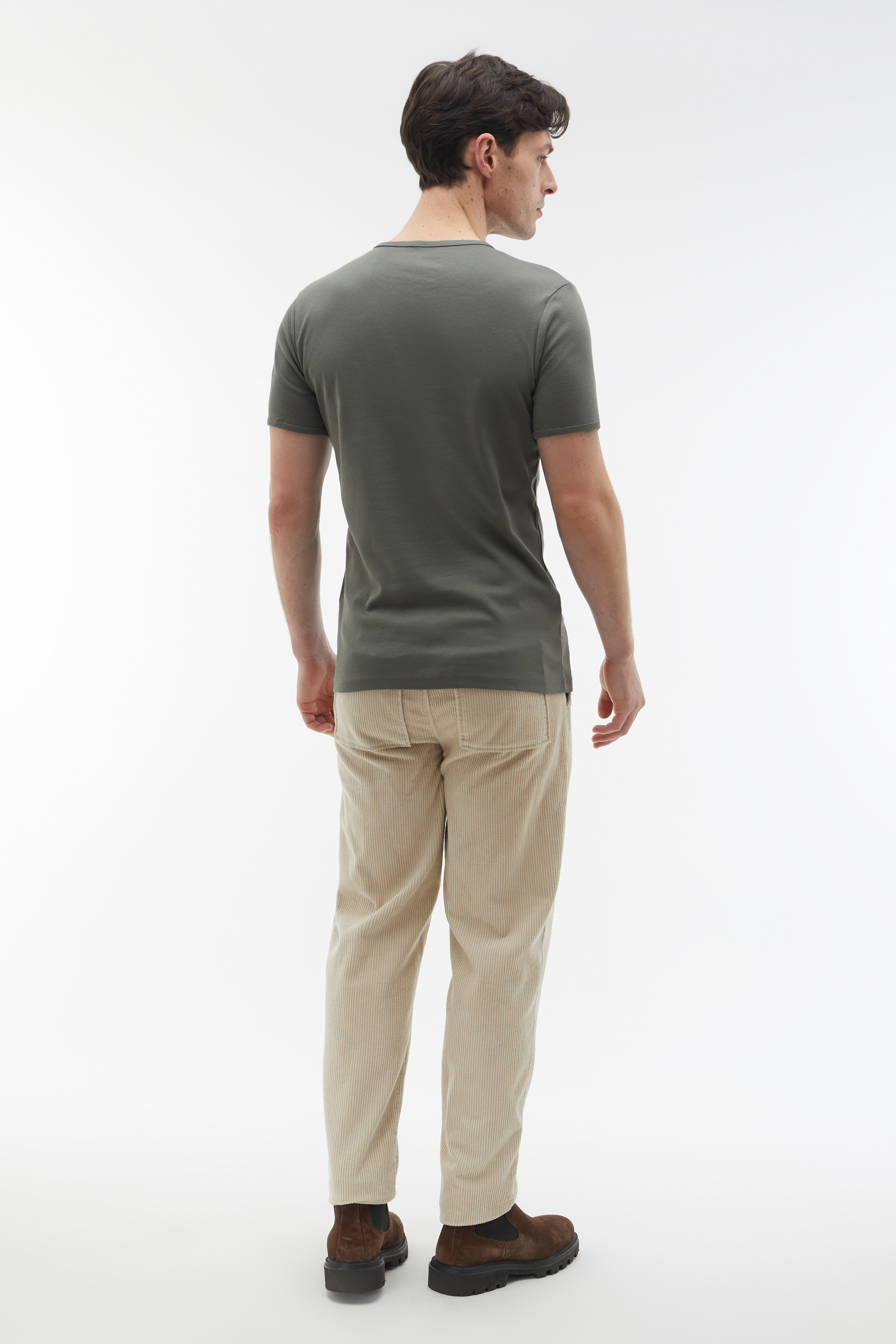 BİSİKLET YAKA KISA KOLLU T-SHIRT