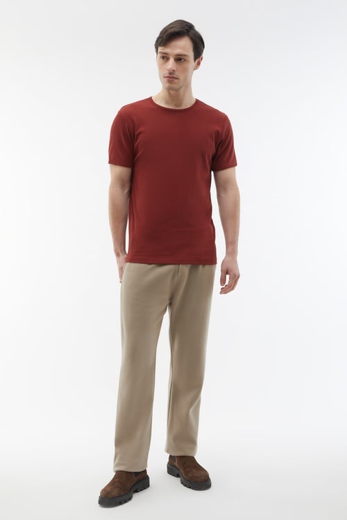  BİSİKLET YAKA KISA KOLLU T-SHIRT