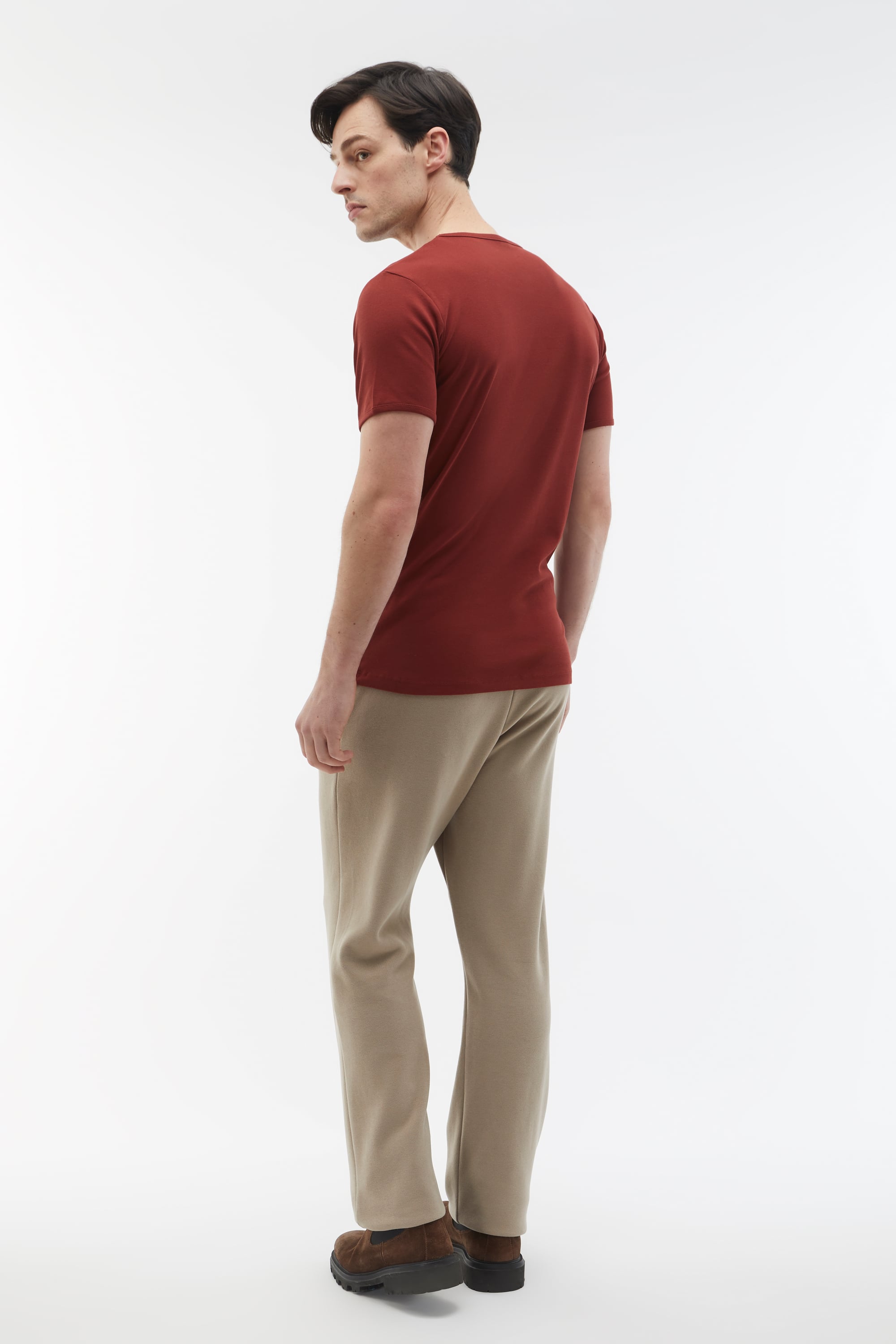 BİSİKLET YAKA KISA KOLLU T-SHIRT