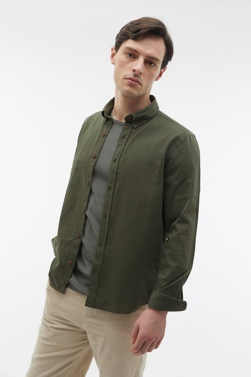  REGULAR FIT KADİFE GÖMLEK