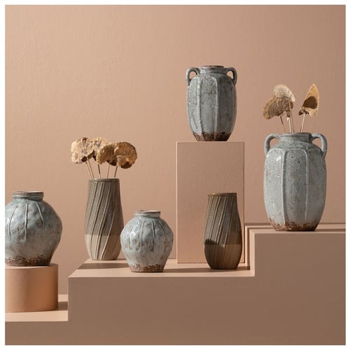  MARRON SERAMİK VAZO 14X27CM