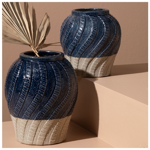  WAVY SERAMİK VAZO 19X23CM