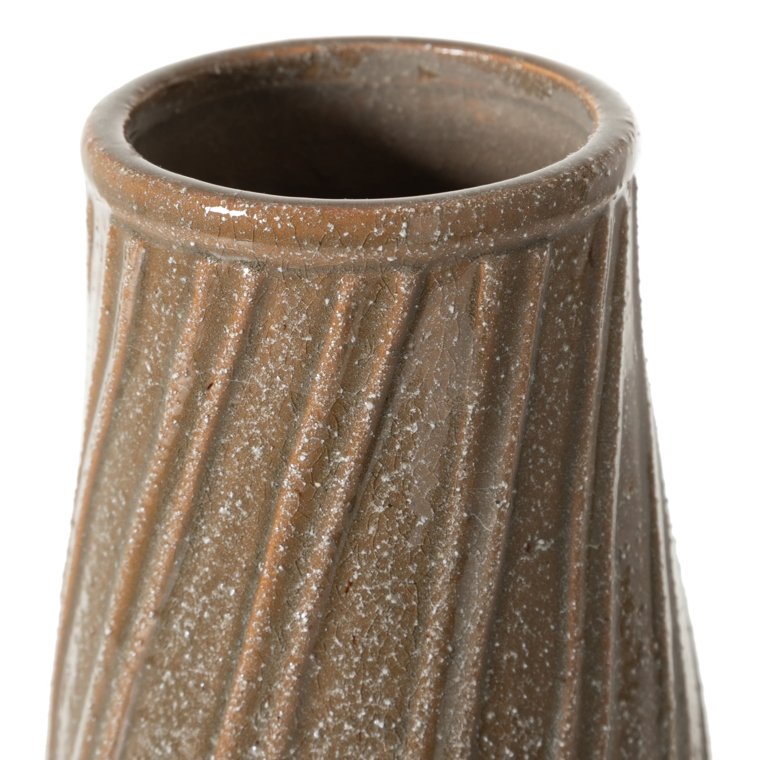 MARRON SERAMİK VAZO 14X27CM