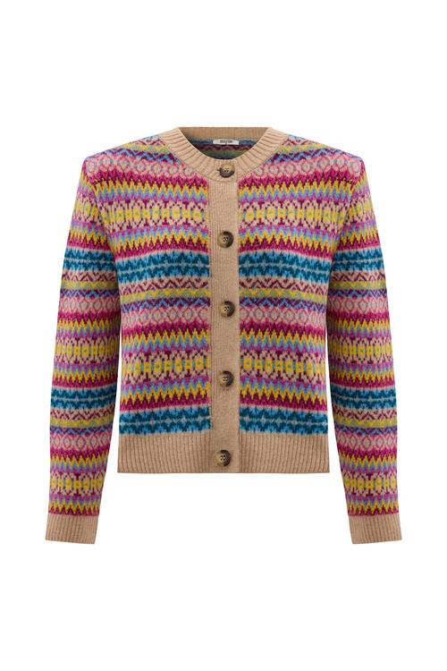  JAKARLI DESENLİ DÜĞMELİ HIRKA