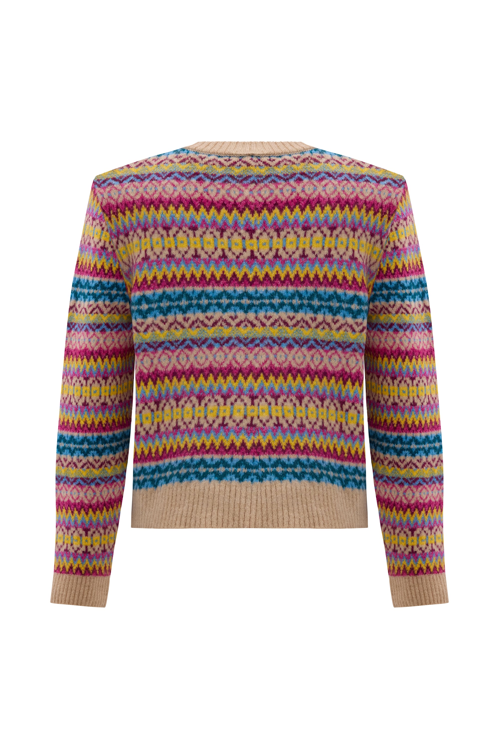 JAKARLI DESENLİ DÜĞMELİ HIRKA