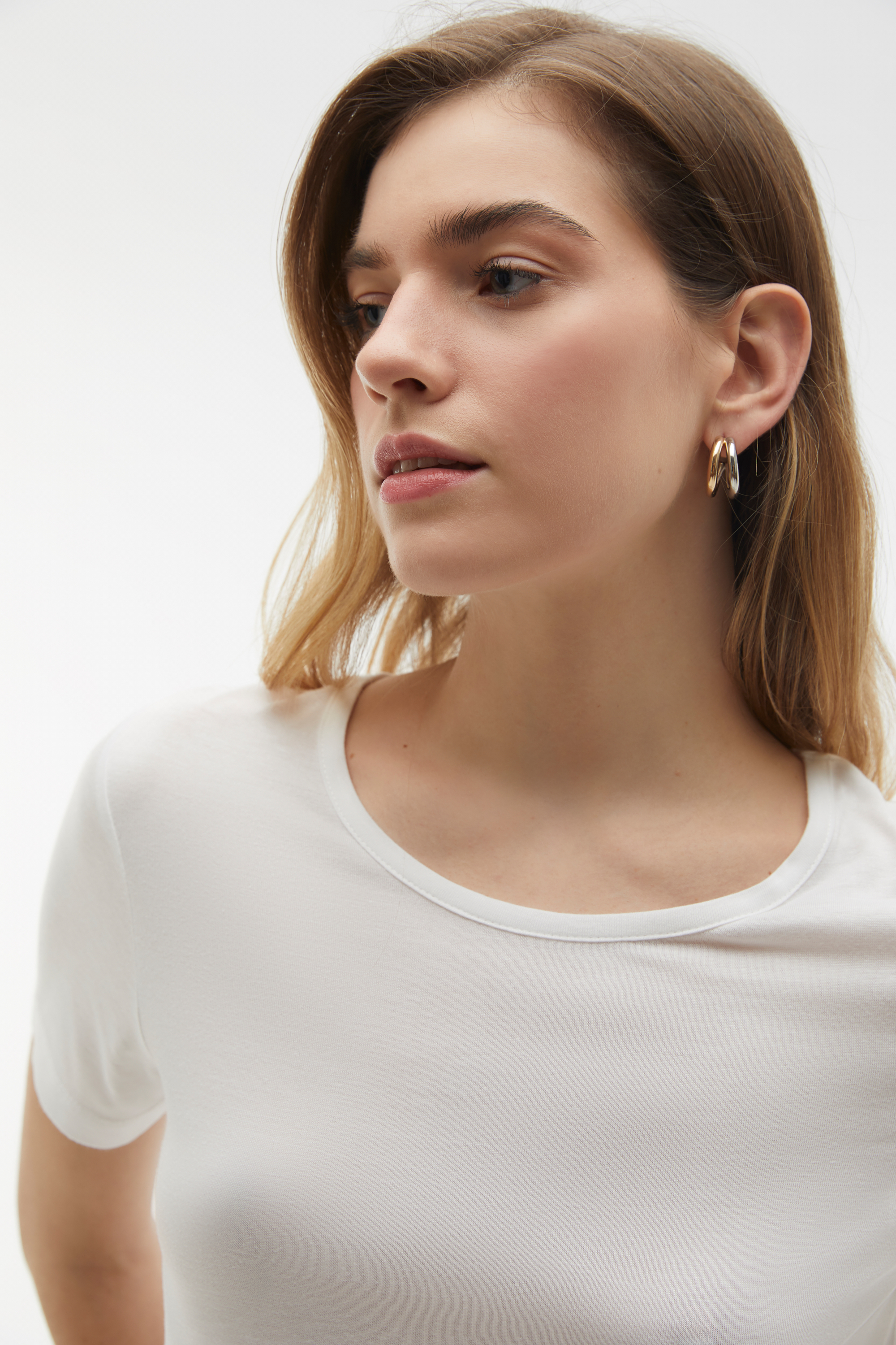 VİSKON BİSİKLET YAKA T-SHIRT