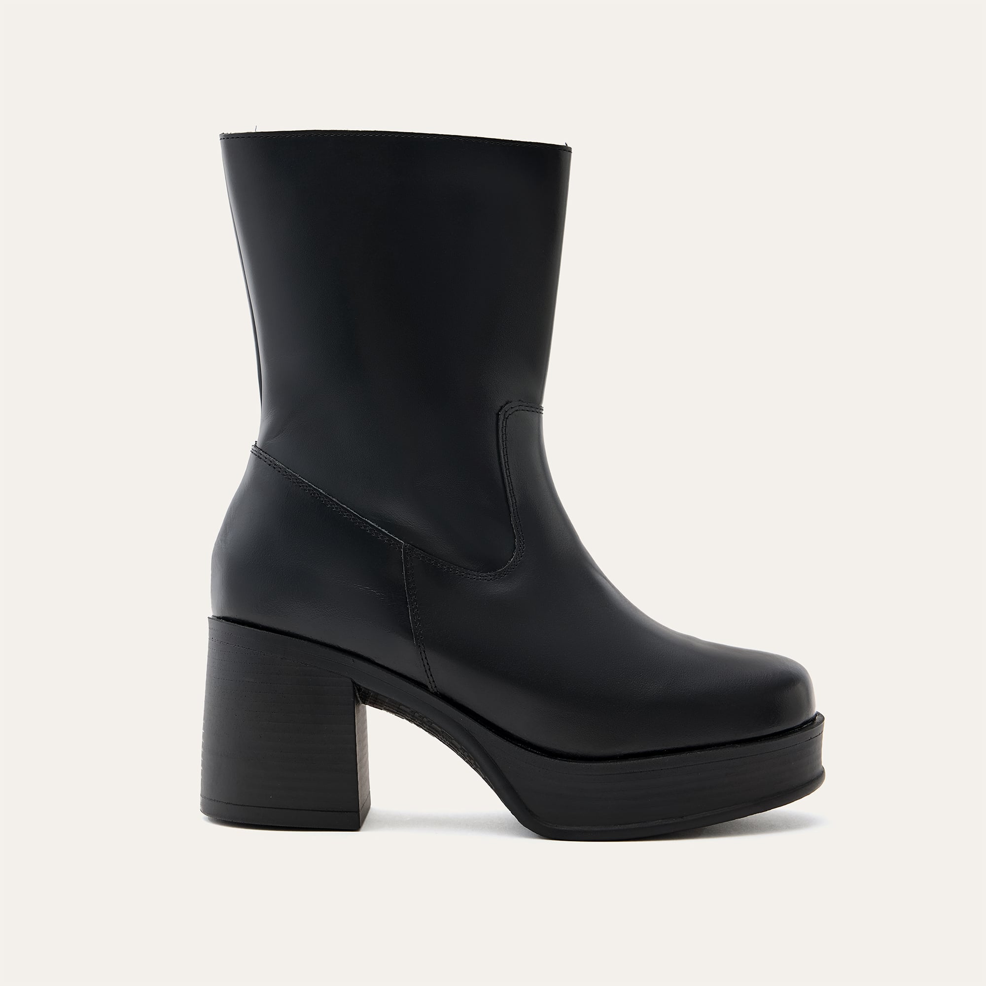 HAKİKİ DERİ PLATFORM TOPUKLU BOT