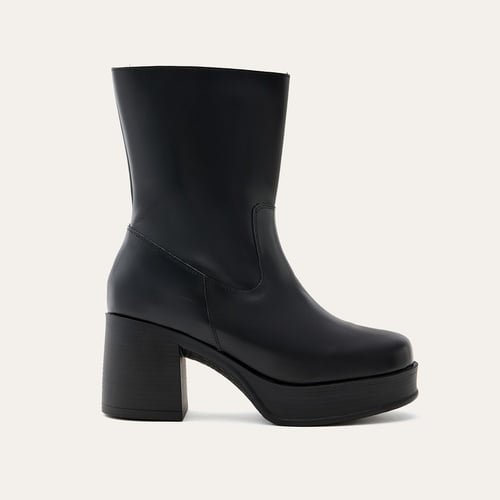 HAKİKİ DERİ PLATFORM TOPUKLU BOT