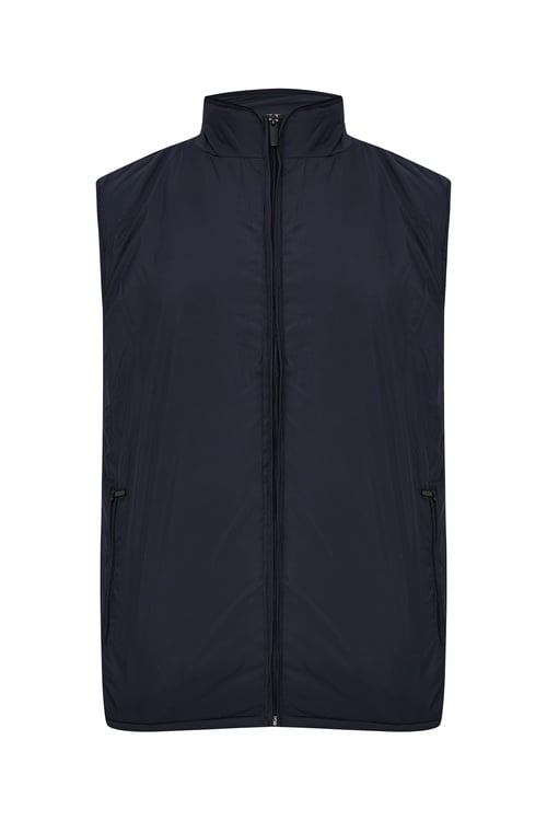 DİK YAKA FERMUARLI YELEK