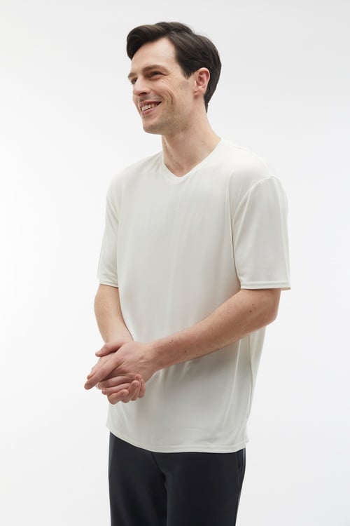 BİSİKLET YAKA MODAL T-SHIRT