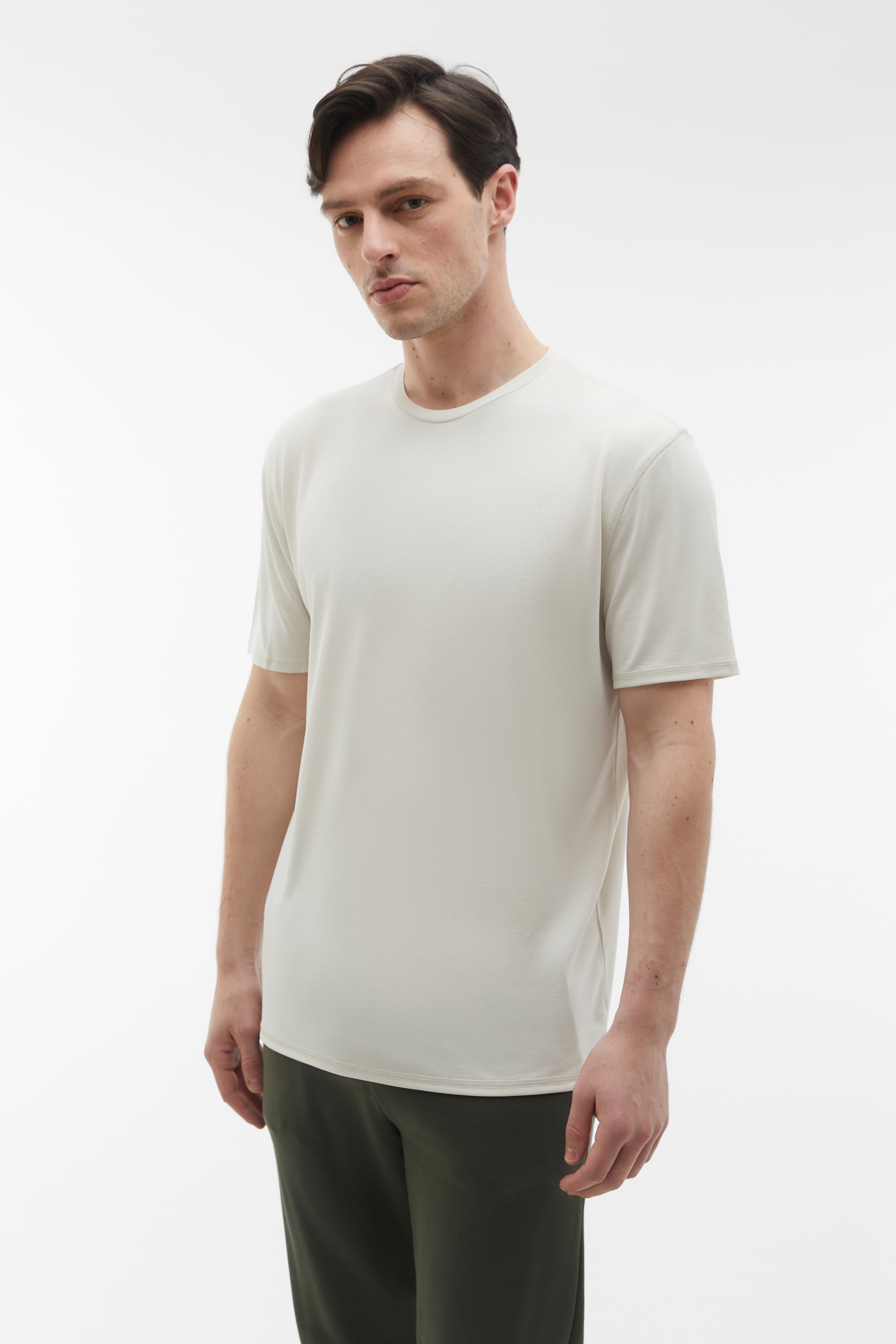 BİSİKLET YAKA MODAL T-SHIRT