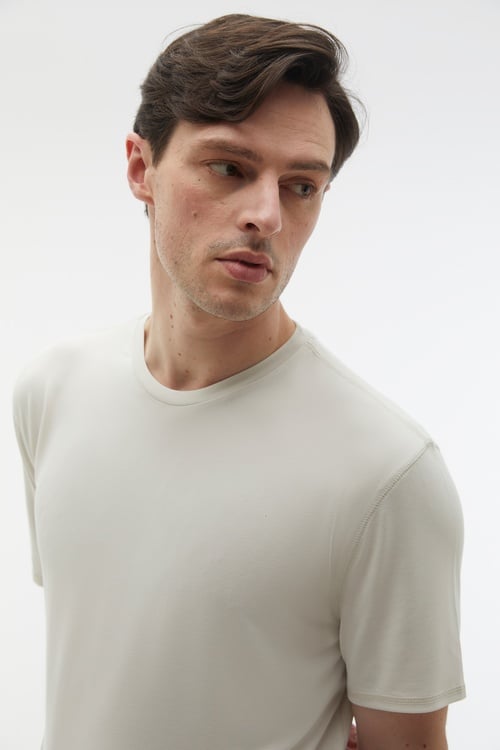 BİSİKLET YAKA MODAL T-SHIRT