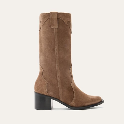 SÜET TOPUKLU KOVBOY ÇİZME