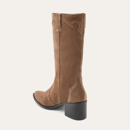 SÜET TOPUKLU KOVBOY ÇİZME