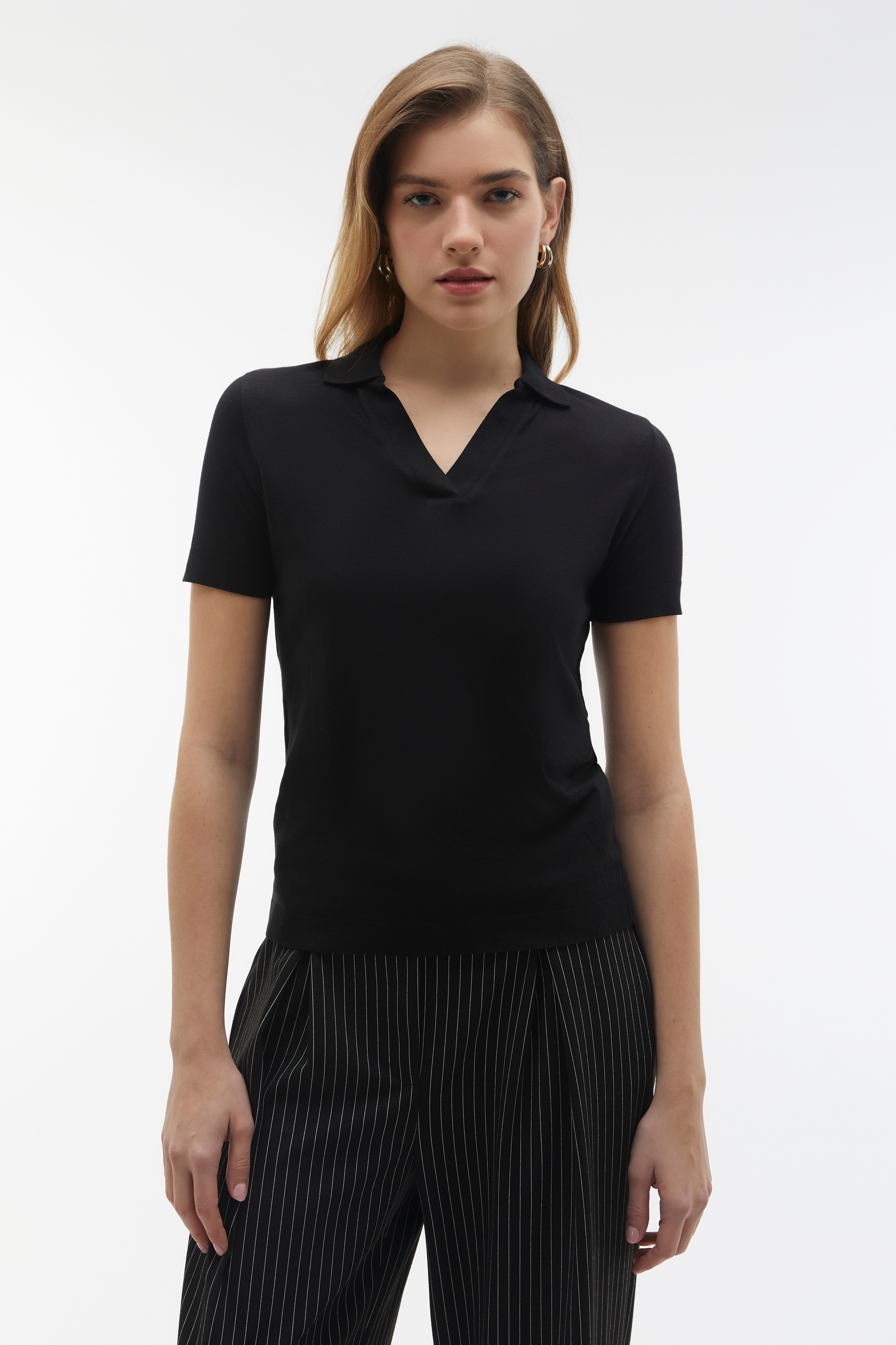 POLO YAKA MODAL KISA KOLLU KAZAK