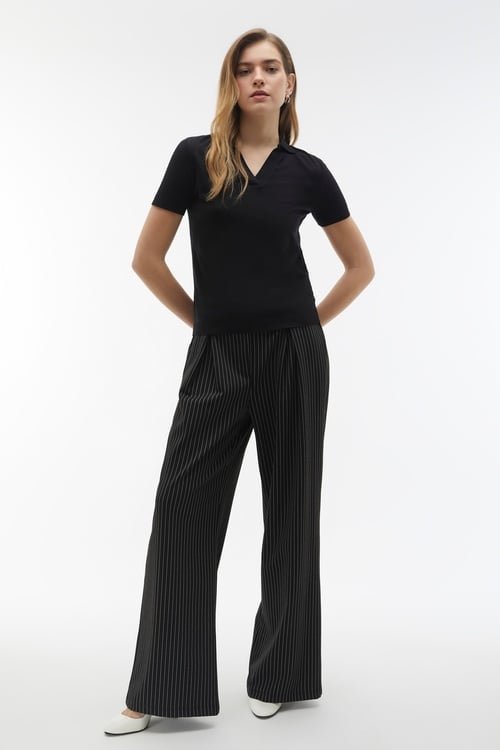  POLO YAKA MODAL KISA KOLLU KAZAK