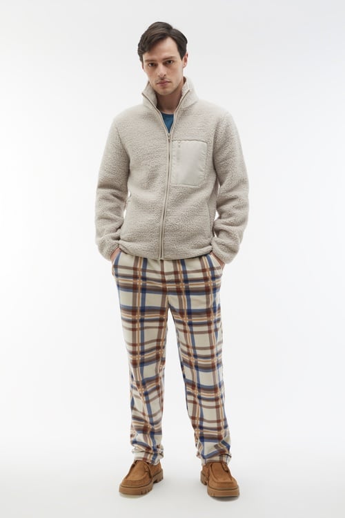  FERMUARLI DİK YAKA POLAR SWEATSHIRT