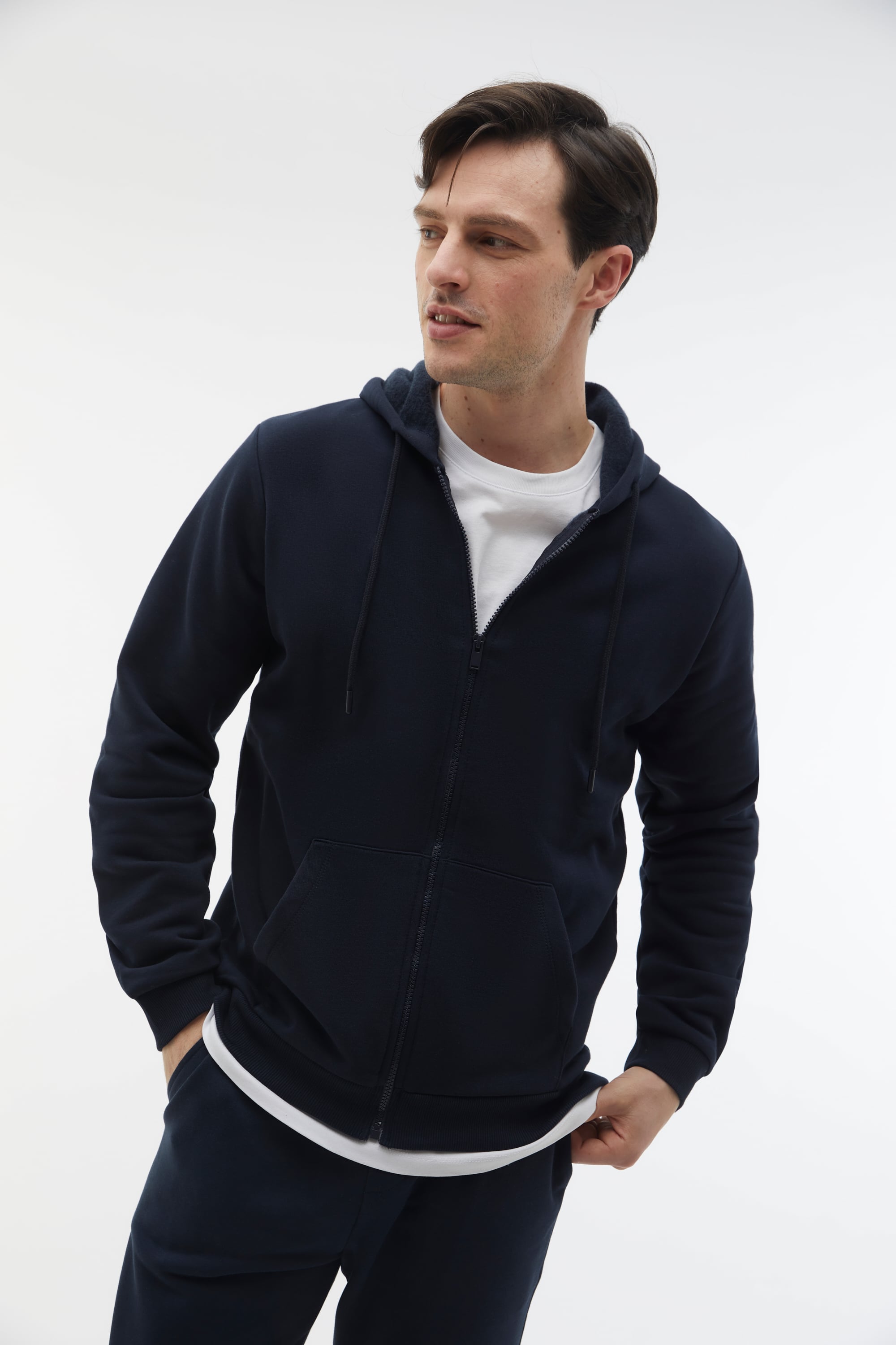 KAPÜŞONLU OVERSIZE FERMUARLI SWEATSHIRT