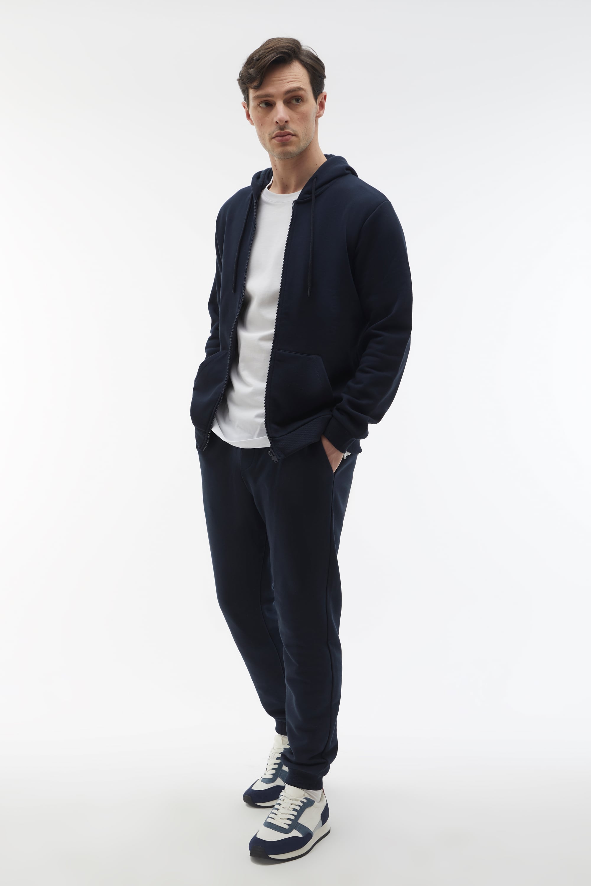 KAPÜŞONLU OVERSIZE FERMUARLI SWEATSHIRT