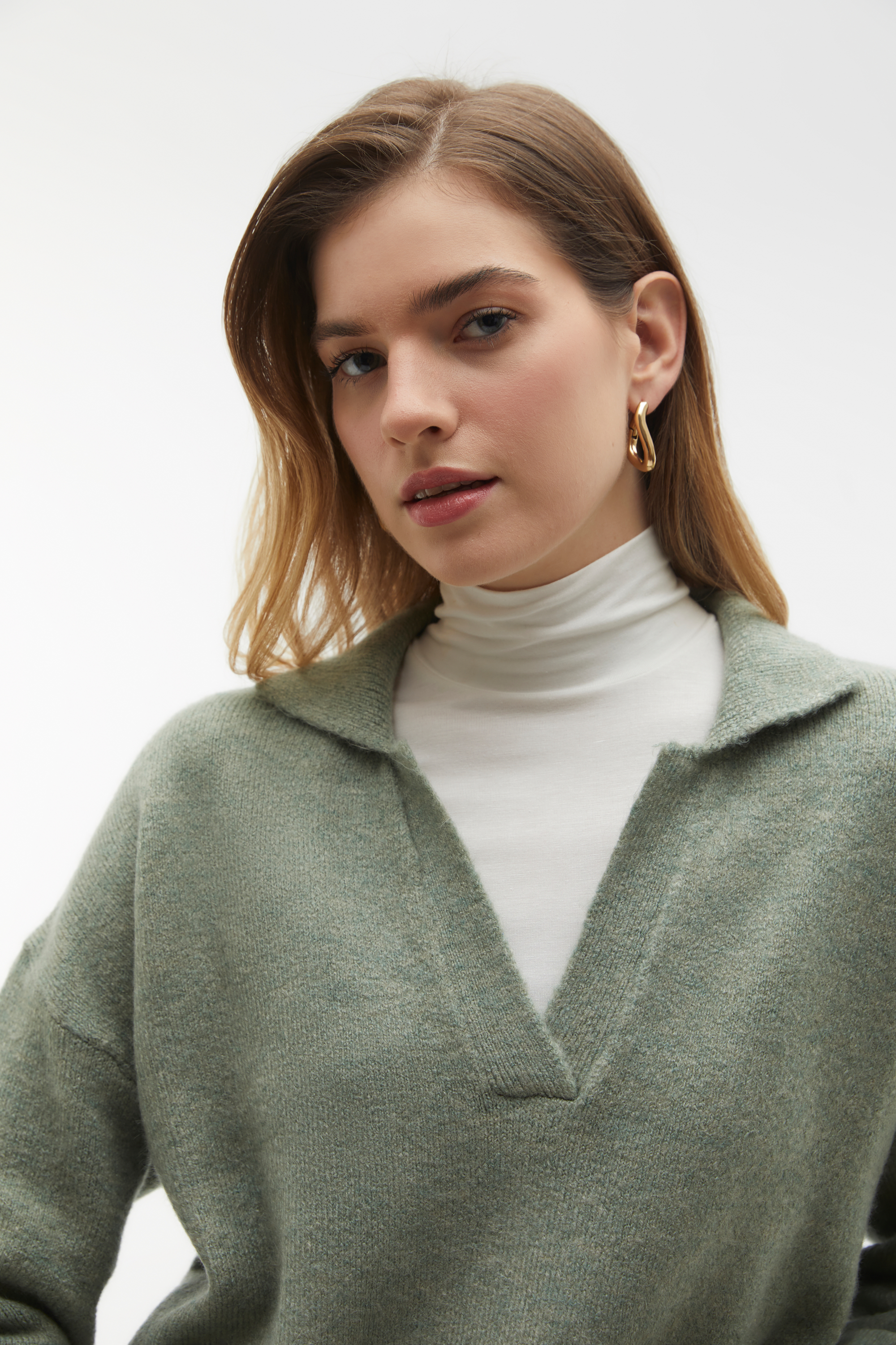 POLO YAKA LOOSE FIT KAZAK