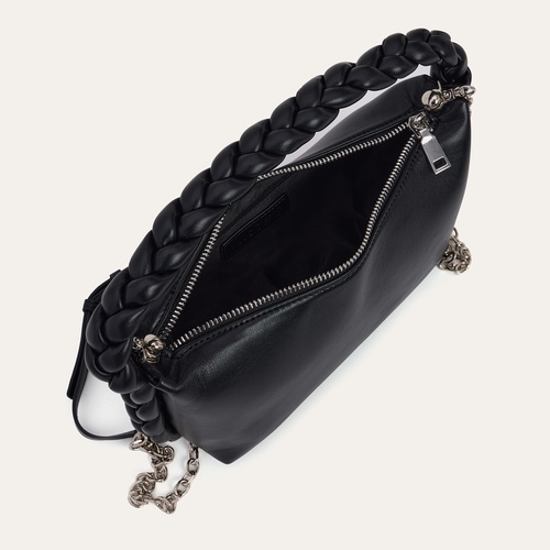  ÖRGÜ DETAYLI ZİNCİR ASKILI OMUZ ÇANTASI