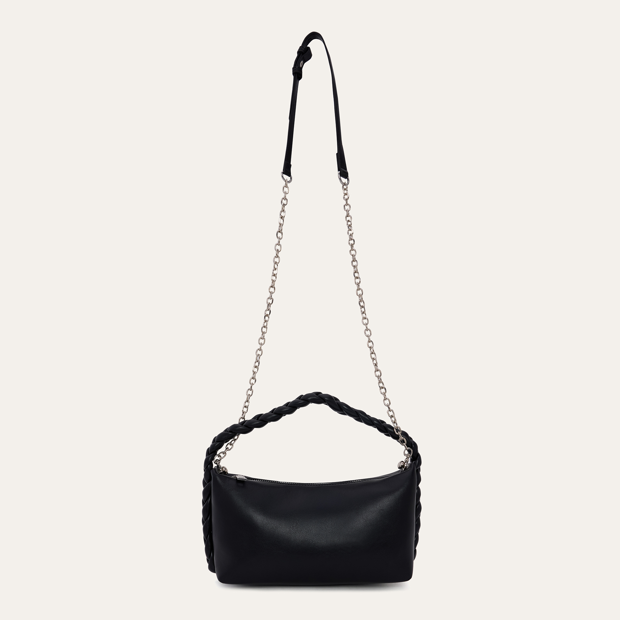 ÖRGÜ DETAYLI ZİNCİR ASKILI OMUZ ÇANTASI