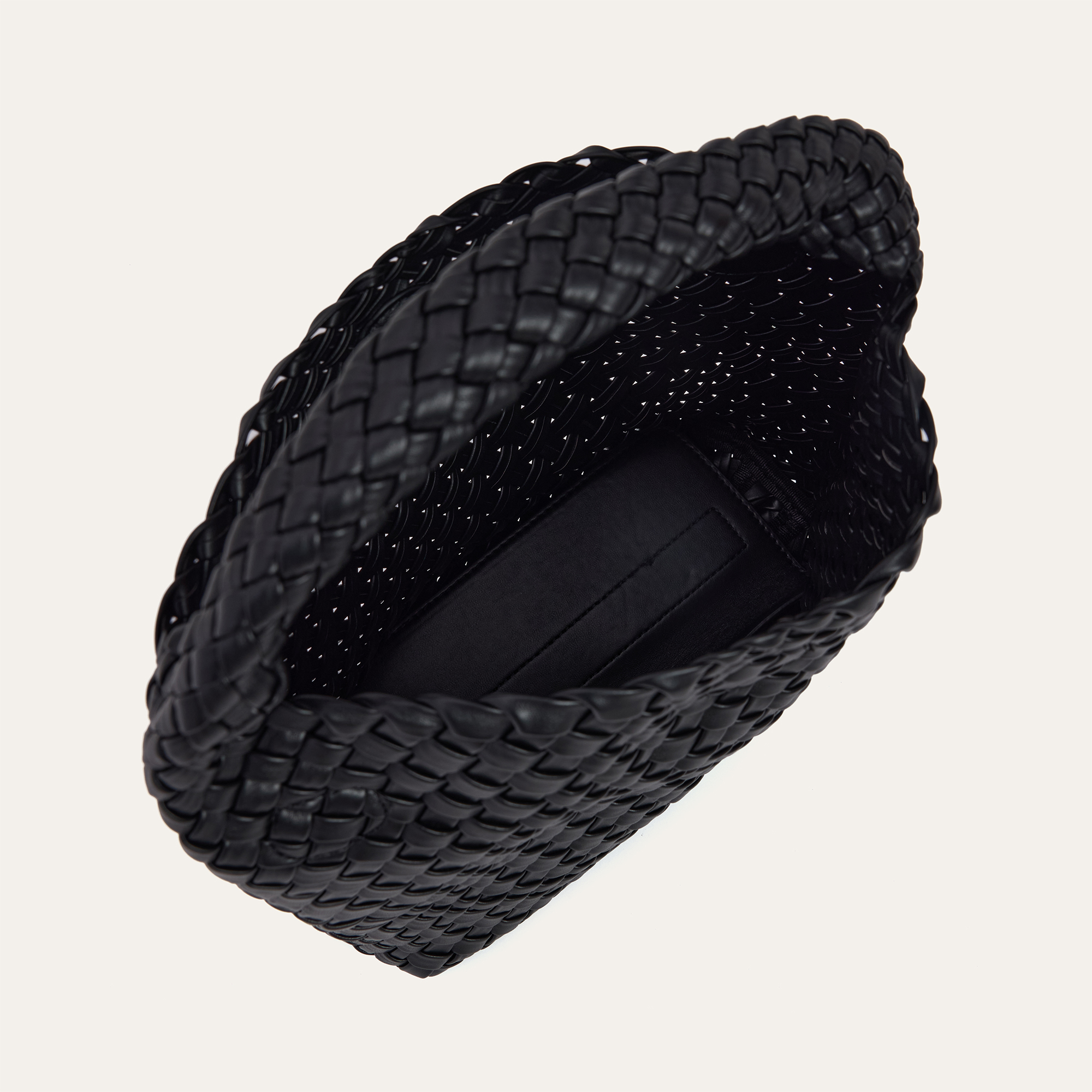 DERİ GÖRÜNÜMLÜ ÖRGÜ EL ÇANTASI